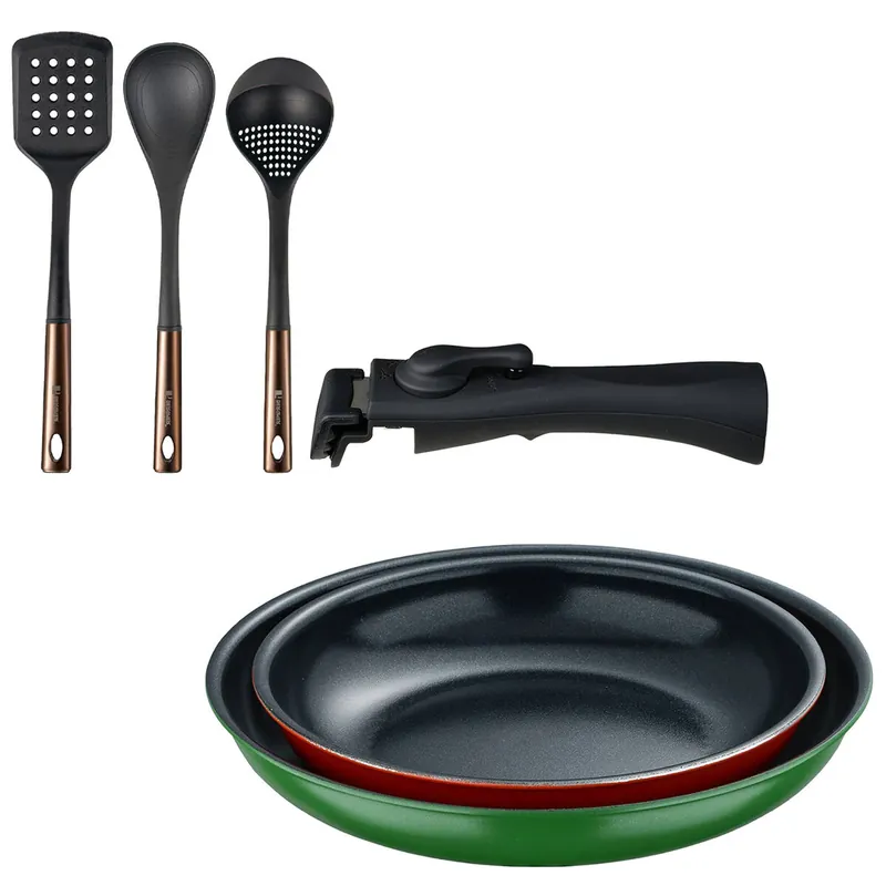 Sartenes Ø22Ø26cm inducción Click&Cook y Utensilios de cocina