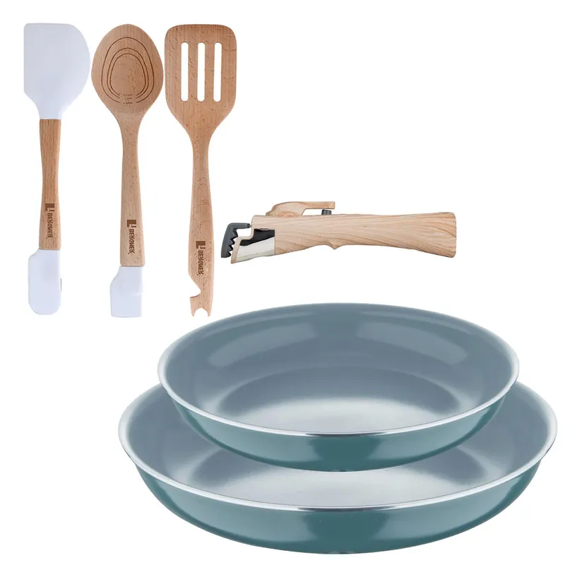 Sartenes Ø22Ø26cm inducción Click&Cook y Utensilios de cocina