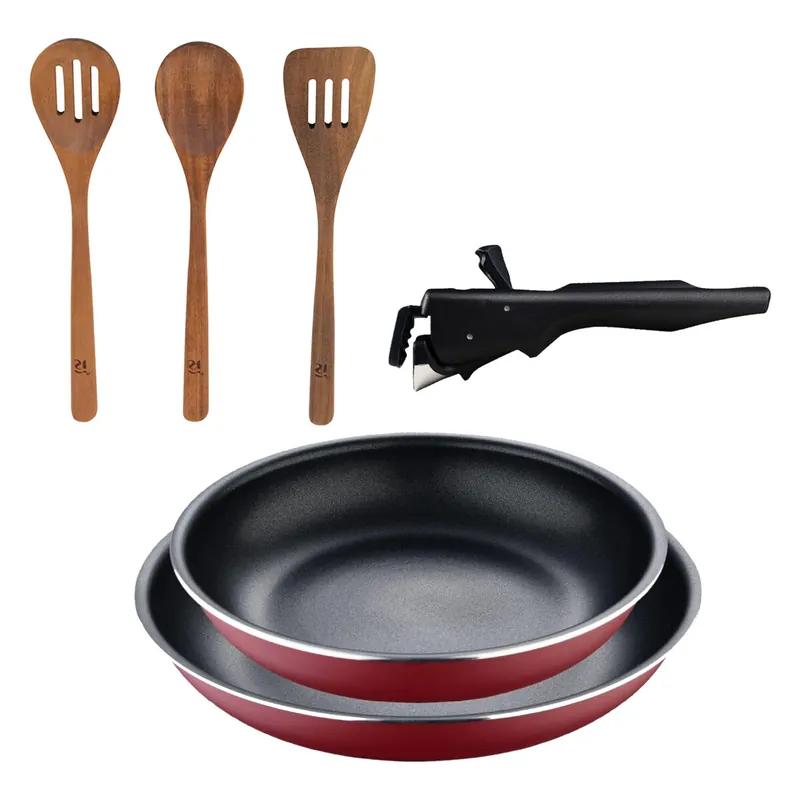 Sartenes Ø22Ø26cm inducción Click&Cook y Utensilios de cocina