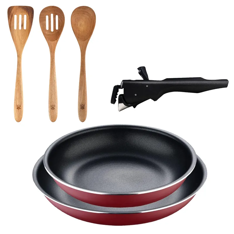 Sartenes Ø22Ø26cm inducción Click&Cook y Utensilios de cocina