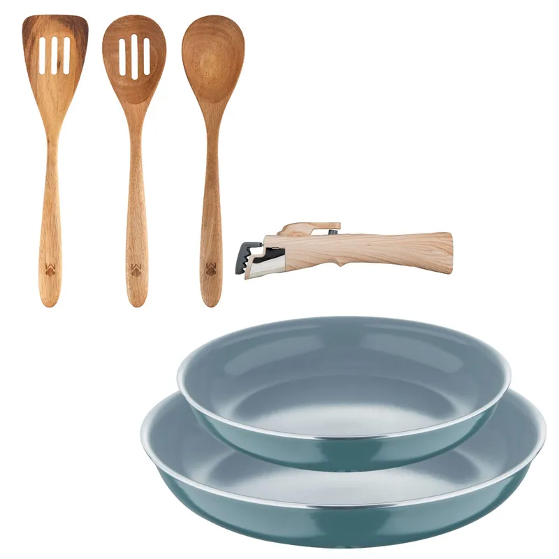 Sartenes Ø22Ø26cm inducción Click&Cook y Utensilios de cocina