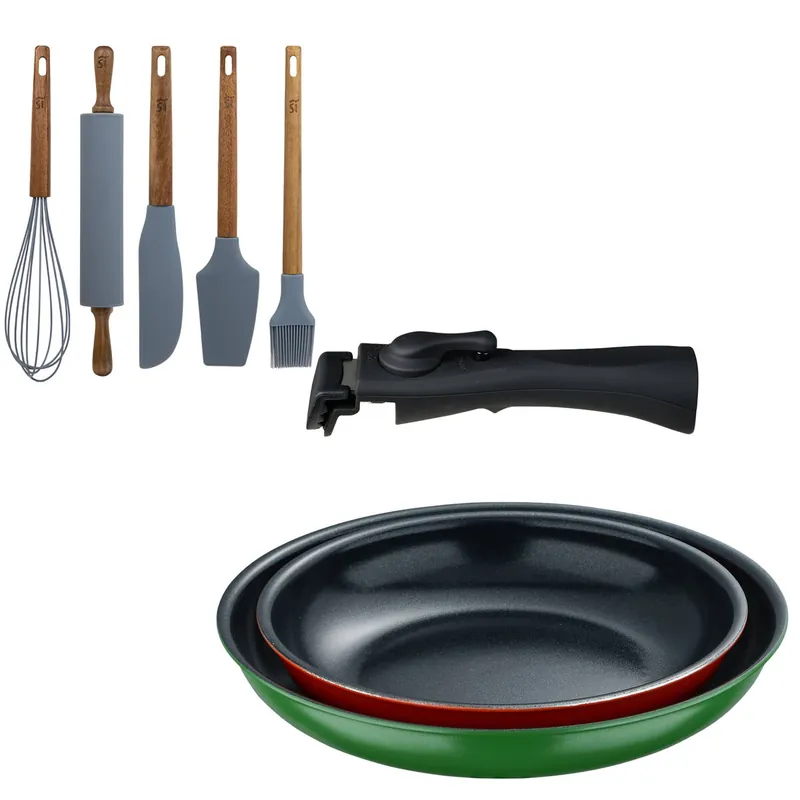 Sartenes Ø22Ø26cm inducción Click&Cook y Utensilios de cocina