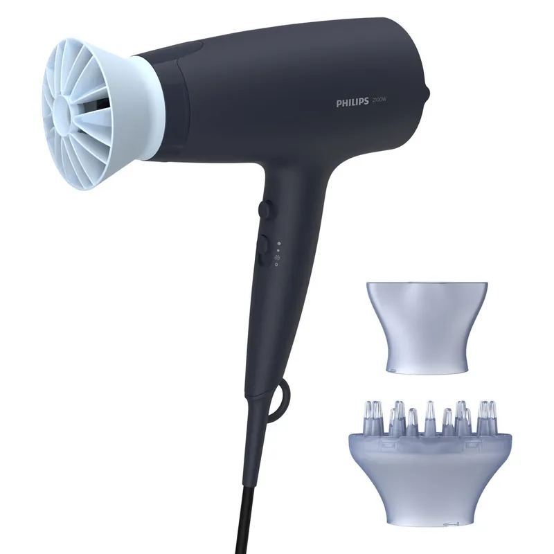 Secador de Pelo Philips 3000 BHD360/20 Secador Azul marino deep blue 2100 W - Electrodomésticos