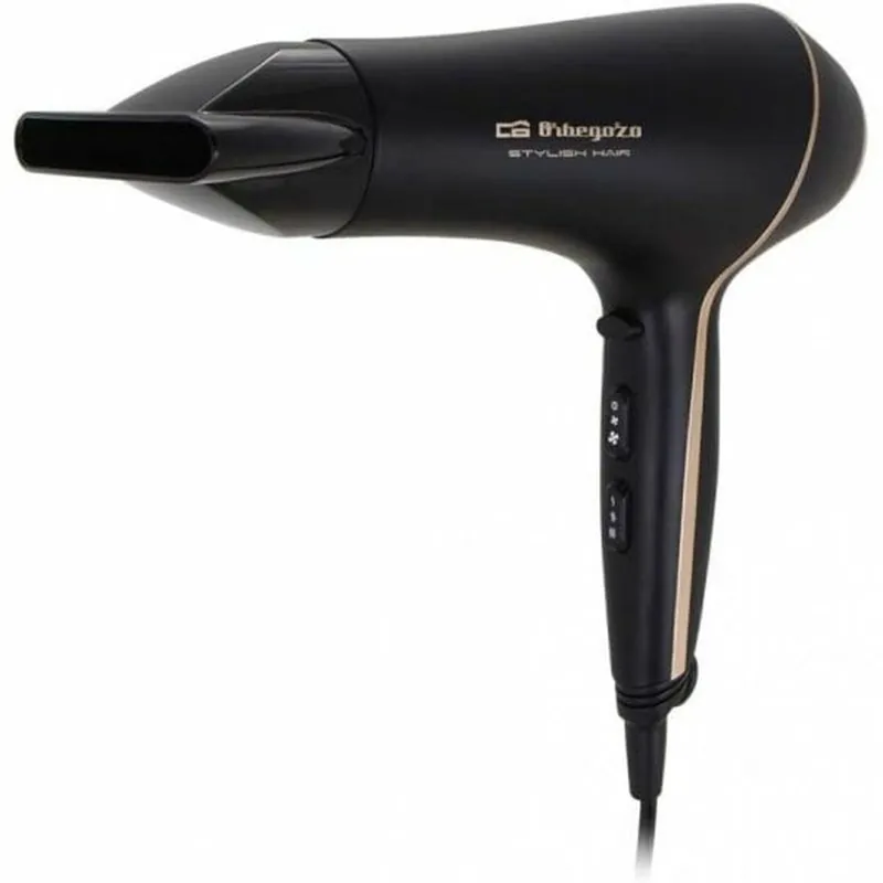 Secador de pelo Orbegozo SE2065 2000W 3 temperaturas negro - Electrodomésticos