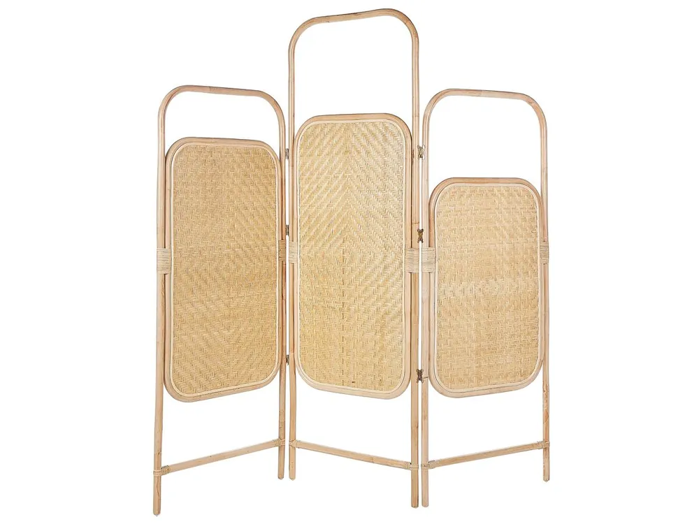 Separador de ambientes de 3 paneles CARPI Natural 166 cm 180 cm - Decoración