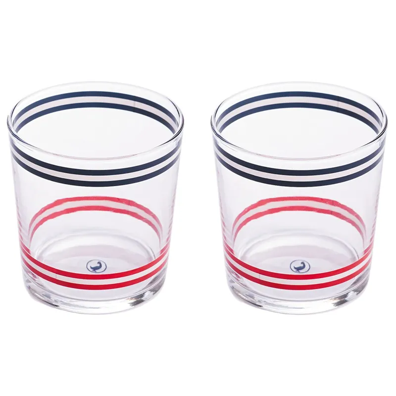 Set 2pzs Vasos de cristal a rayas El Ganso - Cocina