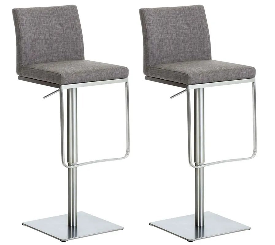 Set 2x Taburete Panama en Tela 42x44x86 cm - Muebles