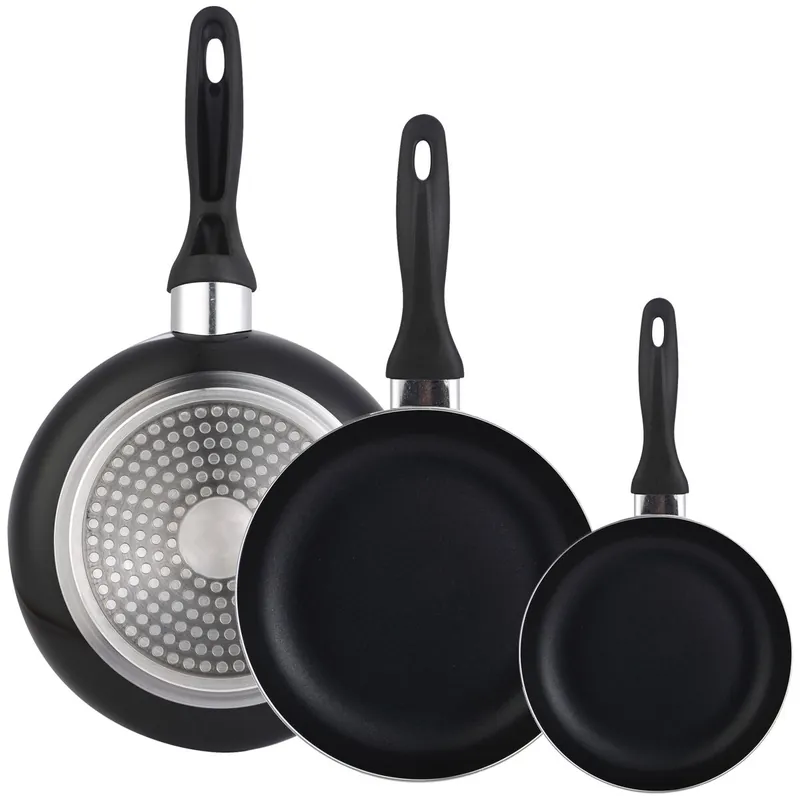 Set 3 sartenes 16/20/24 aluminio prensado - Cocina