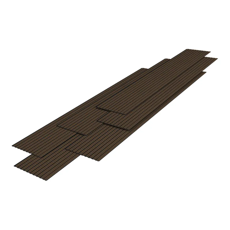 Set de 12x paneles de pared 3D Bronckhorst 195x31,5 cm - Efecto madera oscura [NEU.HOLZ]