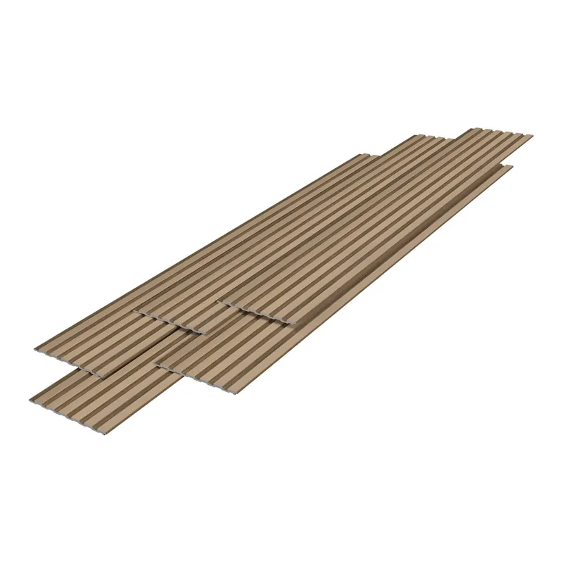 Set de 15x paneles de pared 3D Borger 195x30 cm - Efecto Roble Claro [NEU.HOLZ]