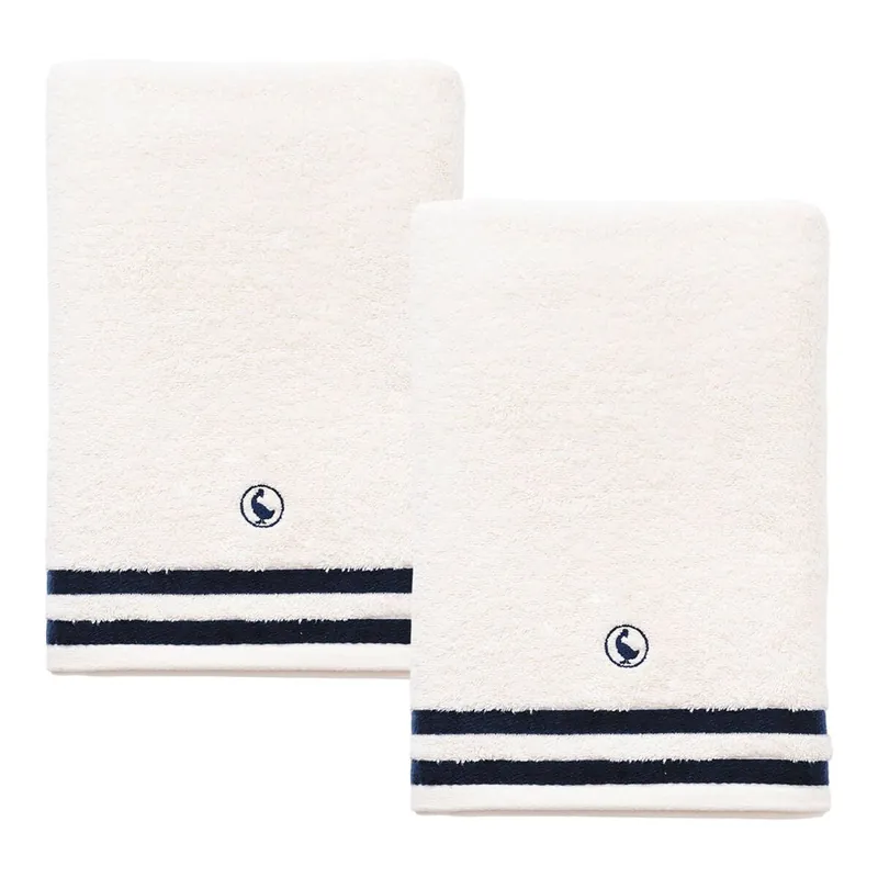Set de 2 toallas de en blanco crudo 70x140cm Algodón 500GSM El Ganso - Textil