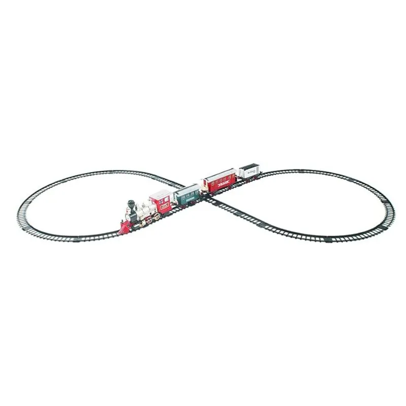 Well Home Set de 22 Piezas de Juego de Tren de Navidad con sonido y luz con una vía de 523cm - Decoración