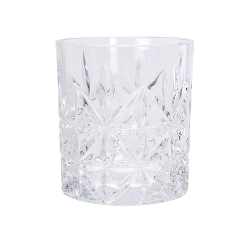 Set de 4 Vasos de Cristal con Capacidad de 230 ml Ø8x7,5cm - Cocina