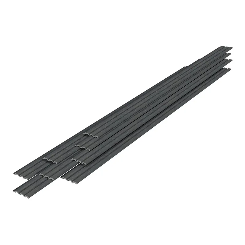 Set de 8x paneles de pared 3D Brunssum 195x12,2 cm - Efecto mármol gris [NEU.HOLZ]