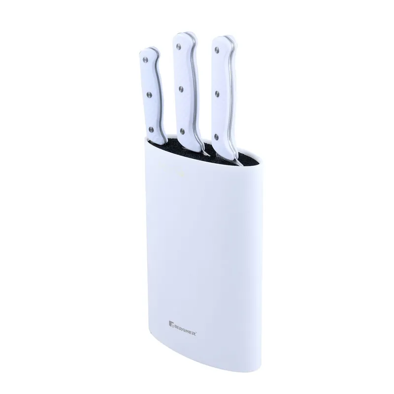 Set de Cuchillos Bergner NATURALLY BG Blanco 4 Piezas - Cocina