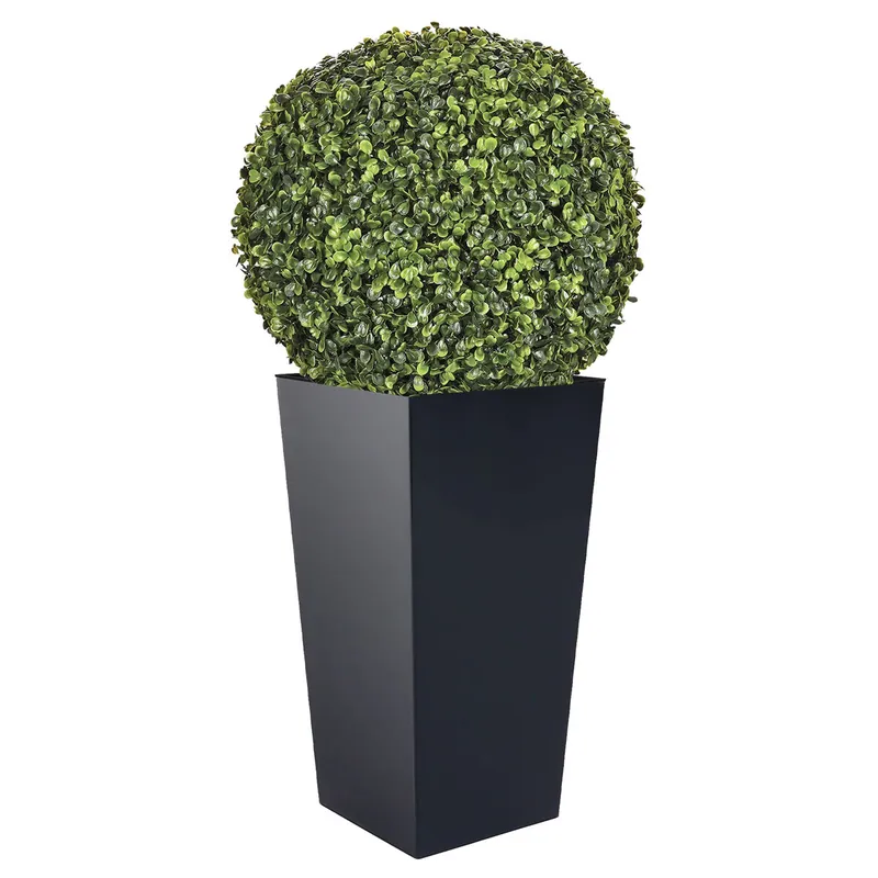 Set De Maceta Alta 35 L Prosperplast Urbi Square De Plástico Con Depósito En Color Antracita, 55 (Alto) X 29,5 (Ancho) X 29,5 (Profundo) Cms + Bola De - Decoración