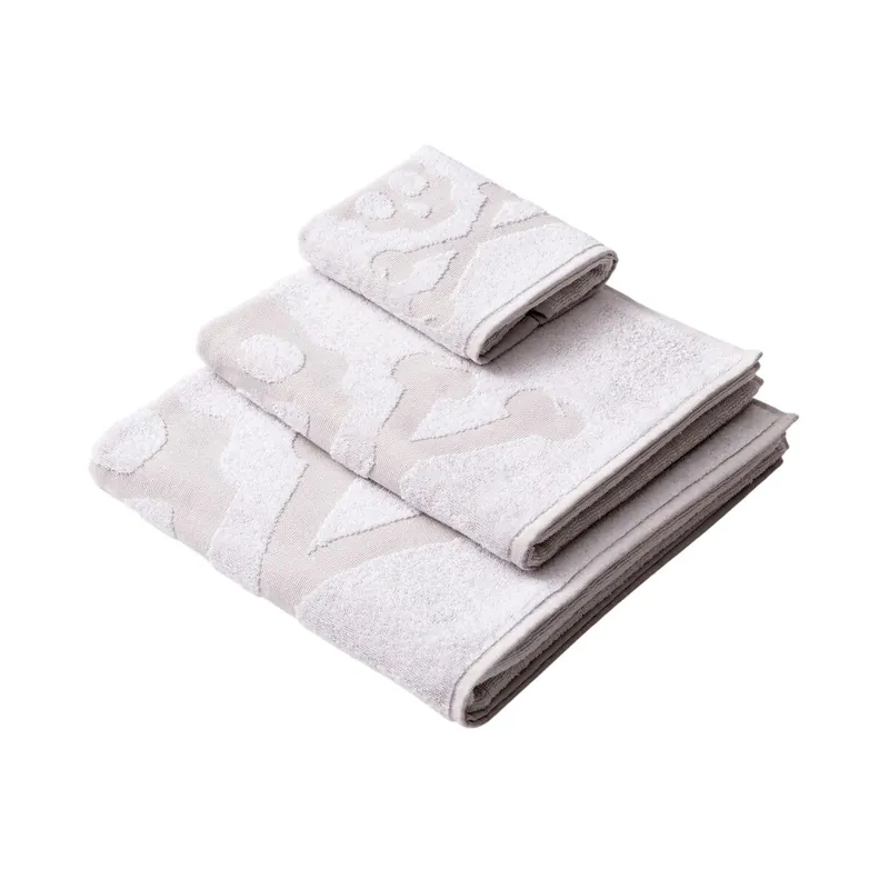 Set de toallas de baño calavera (tocador 30x50cm + manos 50x90cm + baño 70x140cm) 100%algodón Blanco Scalpers Home - Textil