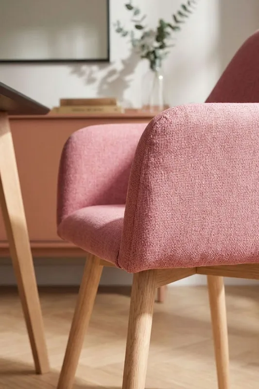 Silla Bellu Tela - Rosa