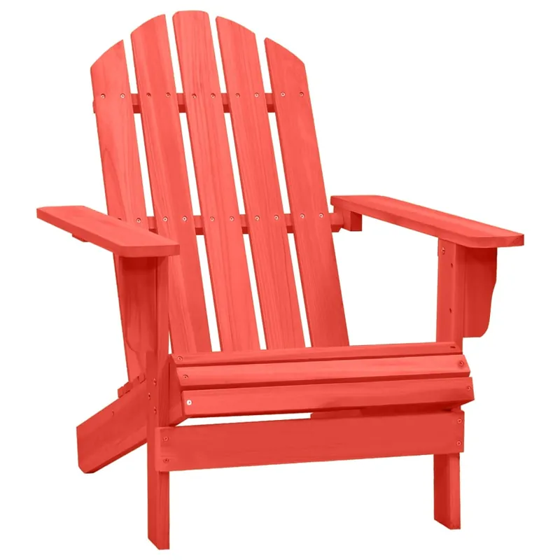 vidaXL Silla de jardín Adirondack madera maciza de abeto rosa