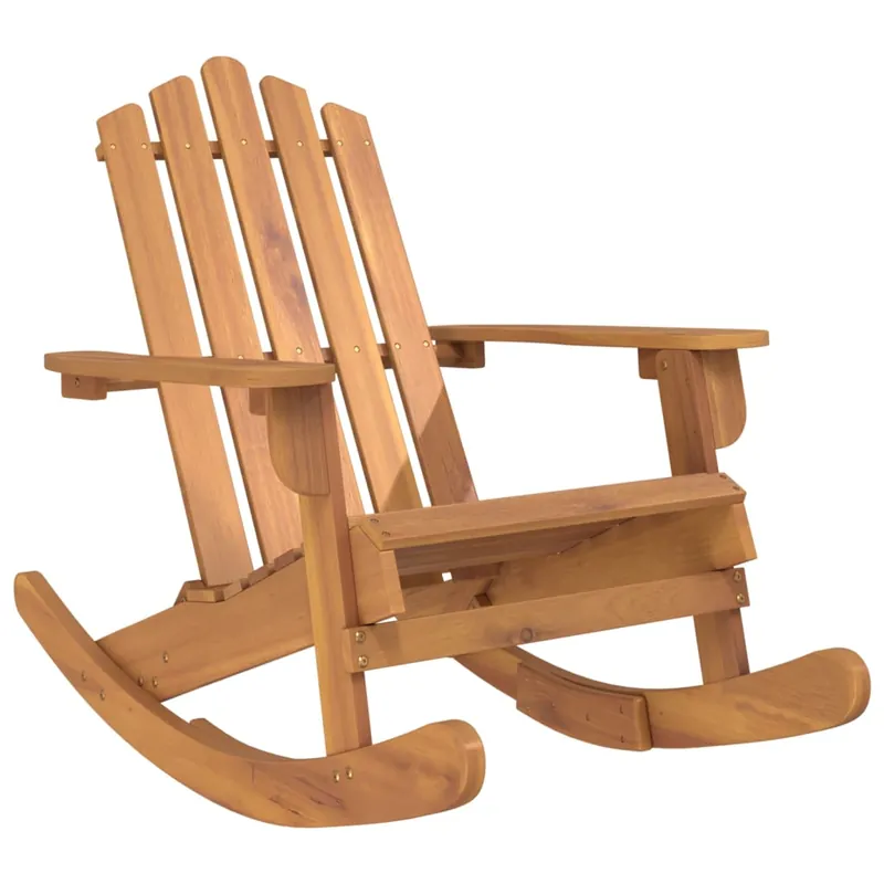 vidaXL Silla mecedora Adirondack madera maciza acacia - Jardín