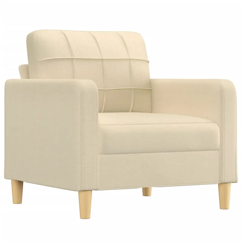 vidaXL Sillón de tela gris oscuro 60 cm - Sofás sillones puffs