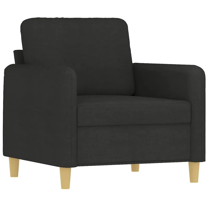 vidaXL Sillón de tela amarillo claro 60 cm - Sofás sillones puffs