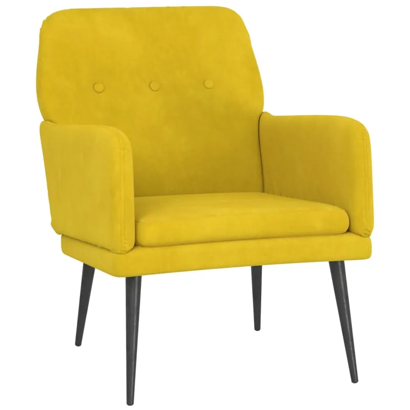 vidaXL Sillón de terciopelo gris claro 62x79x79 cm - Sofás sillones puffs