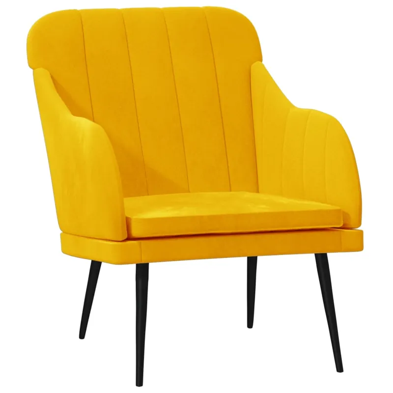 vidaXL Sillón de terciopelo rosa 63x76x80 cm - Sofás sillones puffs