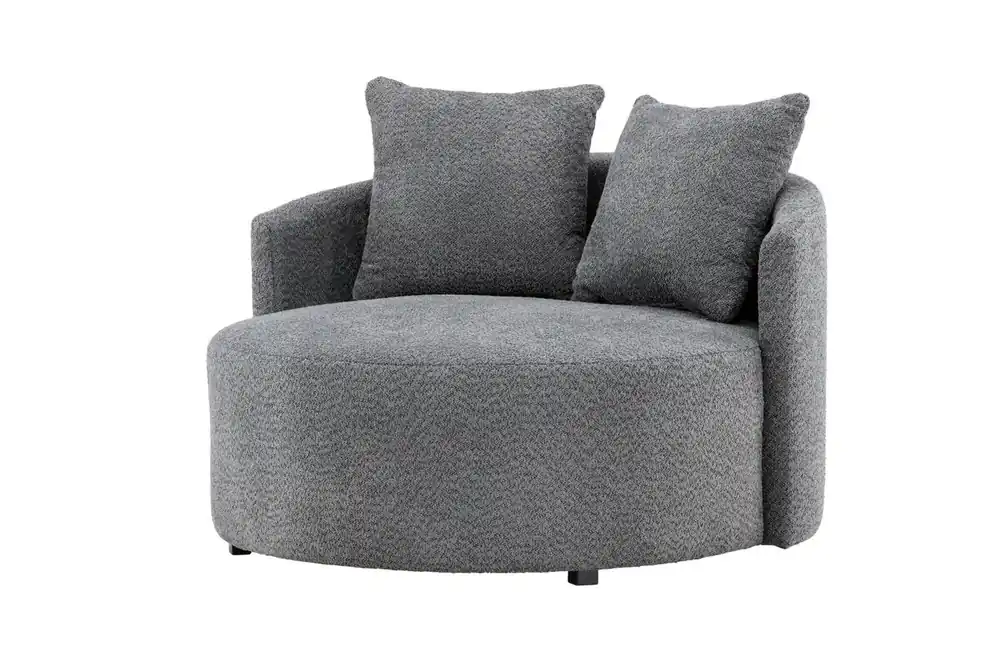 Sillón KELSO 110x110x72 Gris - Sofás sillones puffs