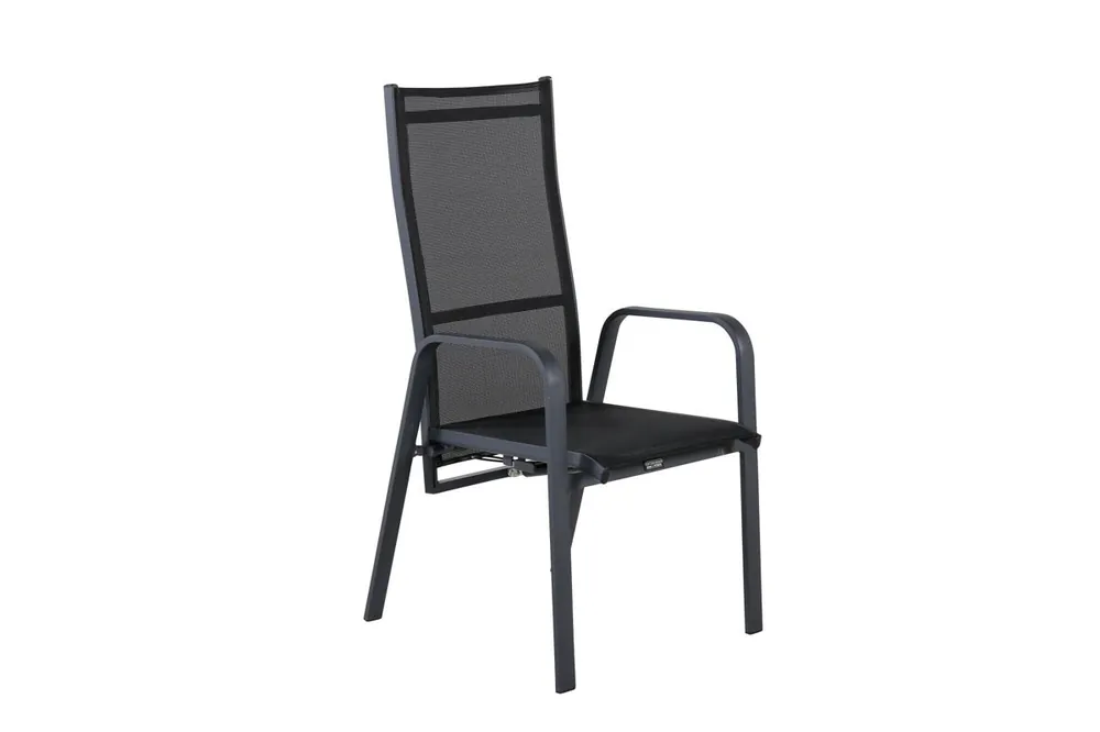 Sillón reclinable de exterior COPACABANA 57x65x110 Negro - Sofás sillones puffs