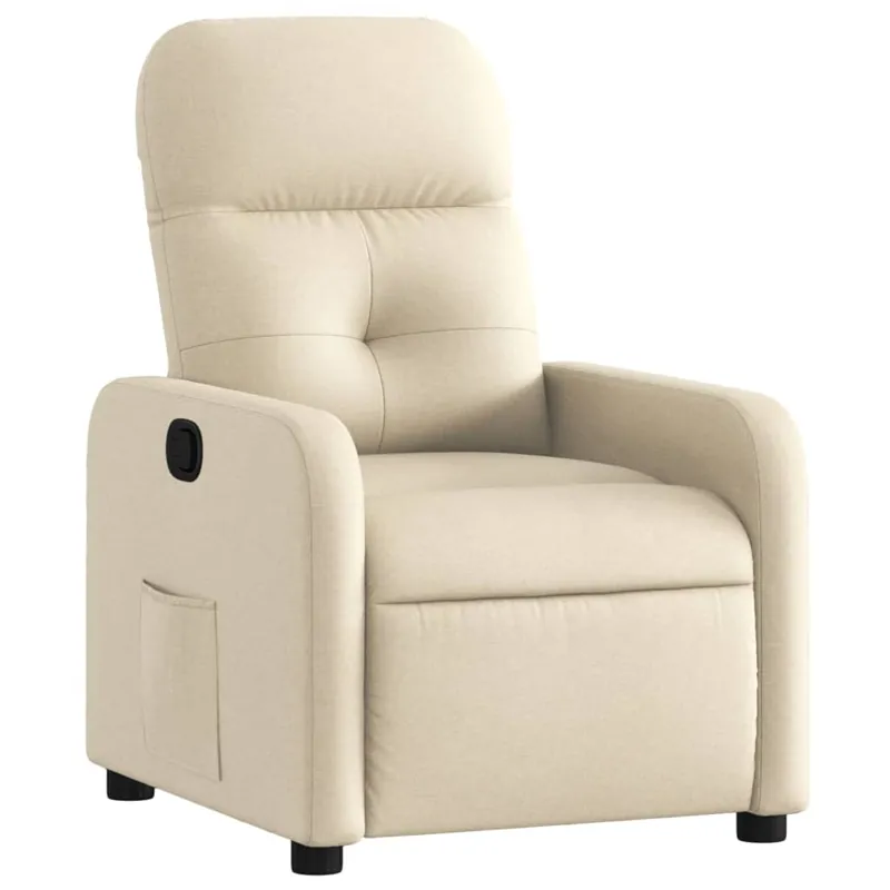 vidaXL Sillón reclinable de tela marrón - Sofás sillones puffs