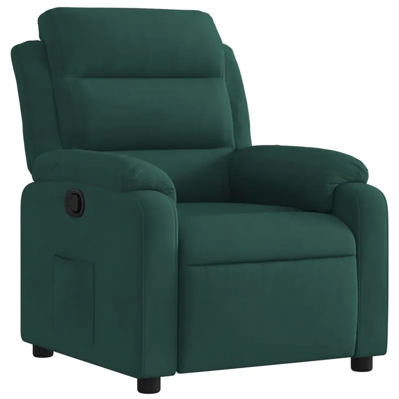 vidaXL Sillón reclinable de terciopelo gris claro - Sofás sillones puffs