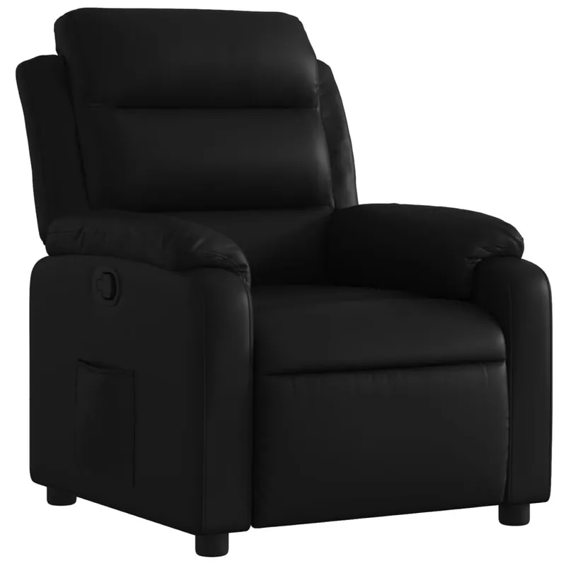 vidaXL Sillón reclinable de cuero sintético rojo tinto - Sofás sillones puffs