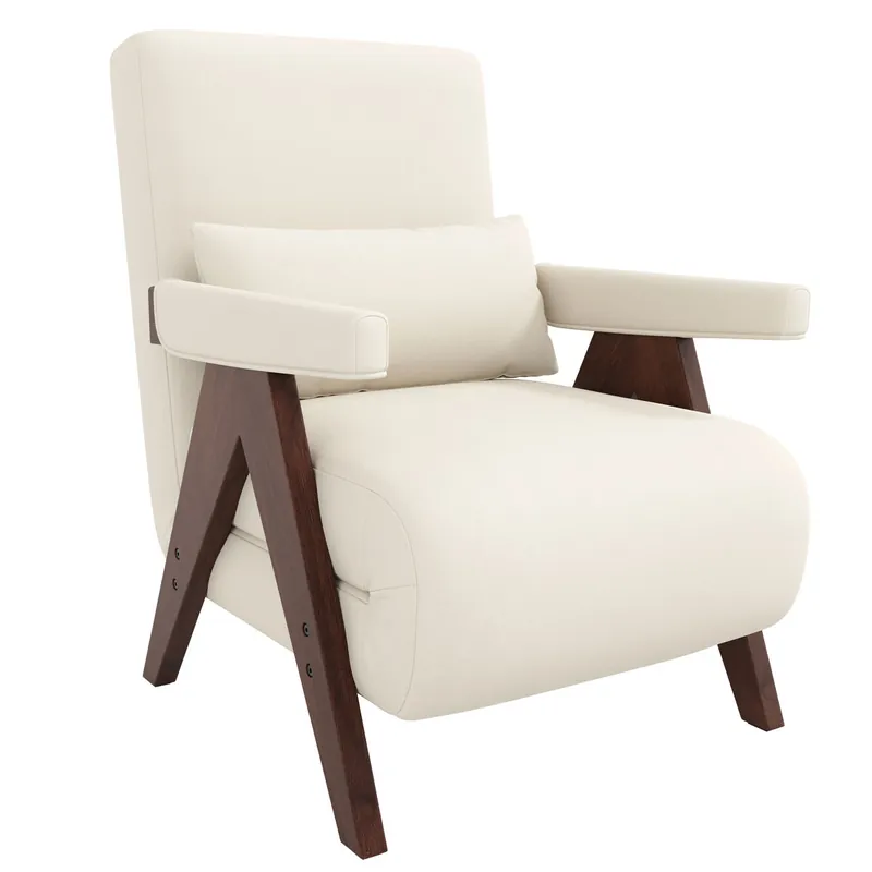 Sillón 3 en 1 - convertible en cama individual, silla reclinable, silla de salón, sofá con función de cama, color Beige