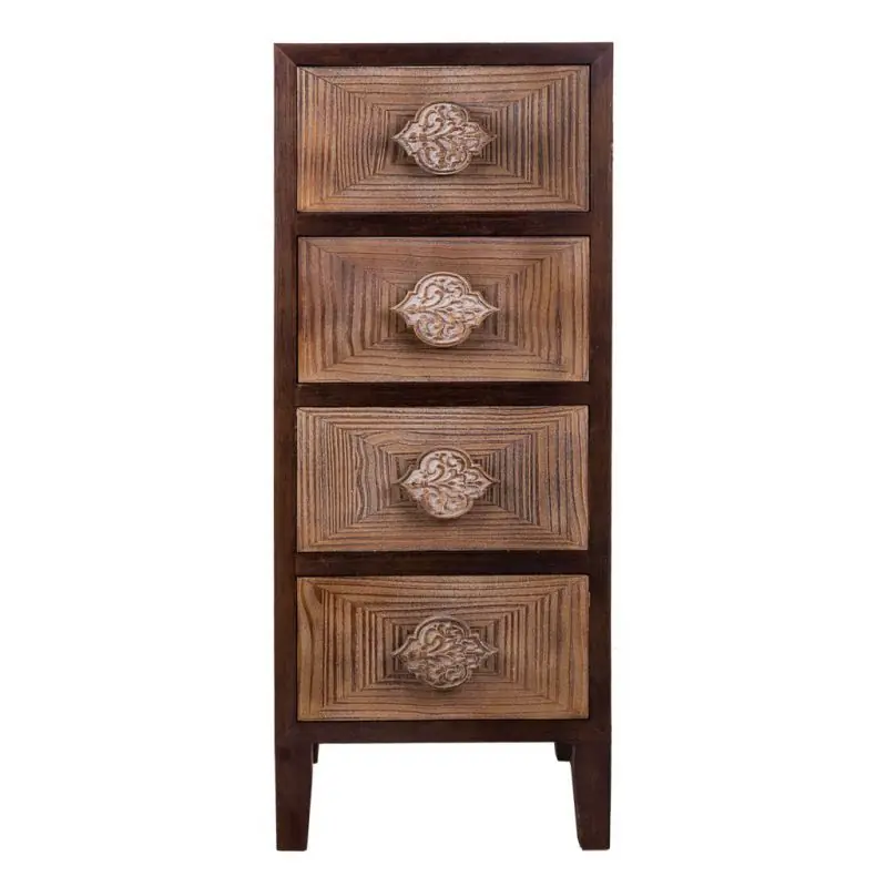 Sinfonier de madera marrón 45x40x110 - Muebles