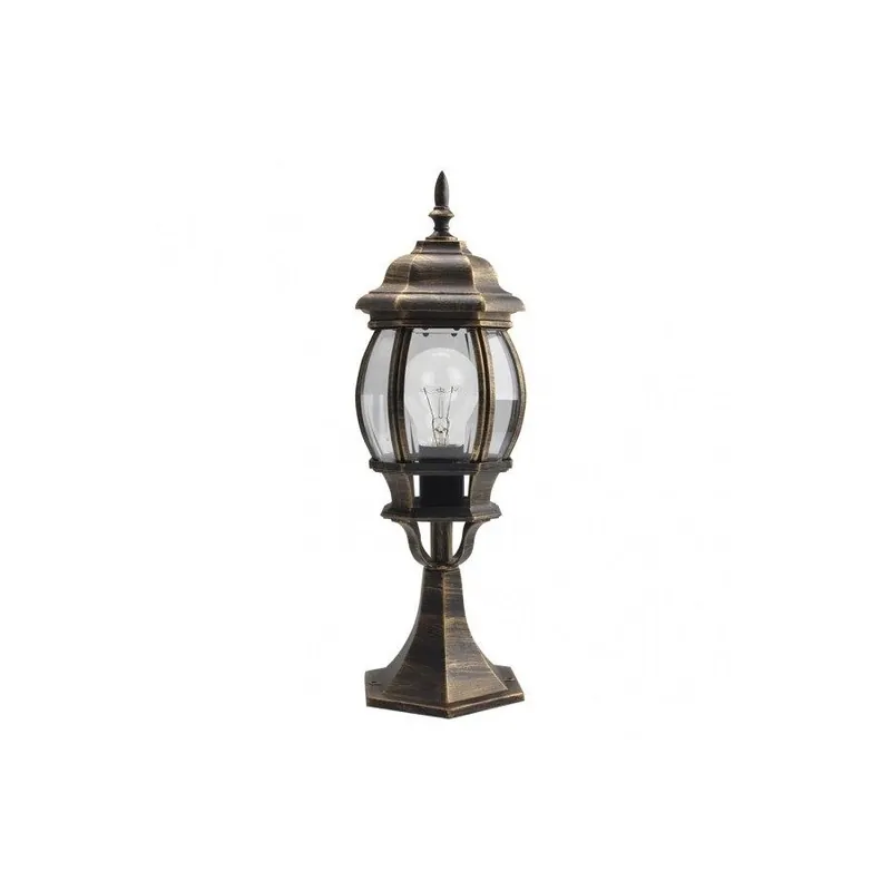 sobremuro jardin aluminio color negro serie caelum 16cm - Decoración