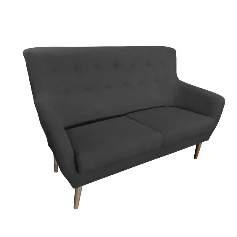Sofá 2 plazas Estocolmo (Color: Antracita) - Sofás sillones puffs