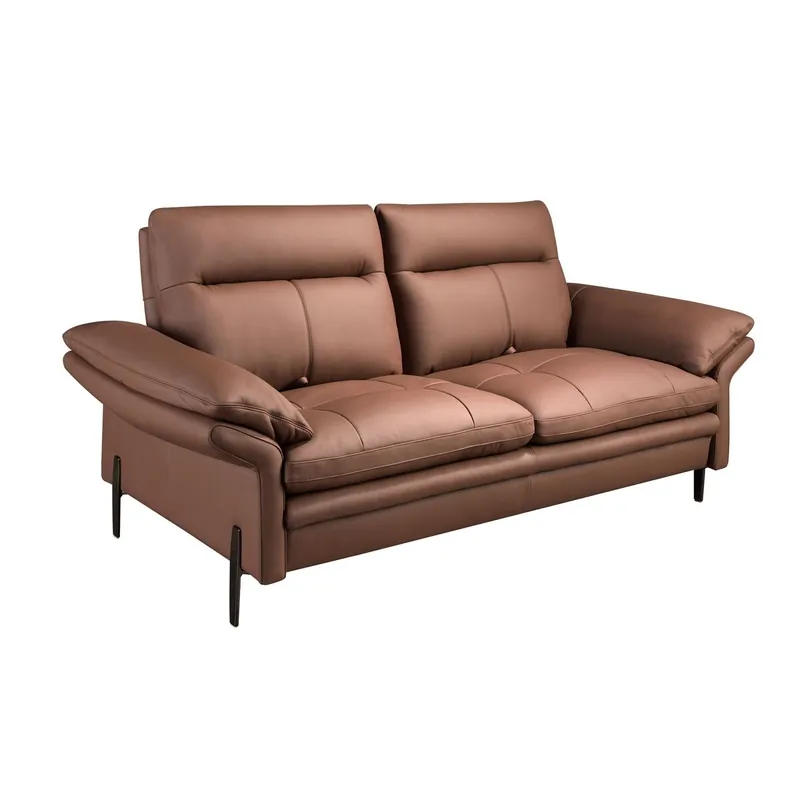 ANGEL CERDA Sofá 2 plazas piel marrón - Sofás sillones puffs