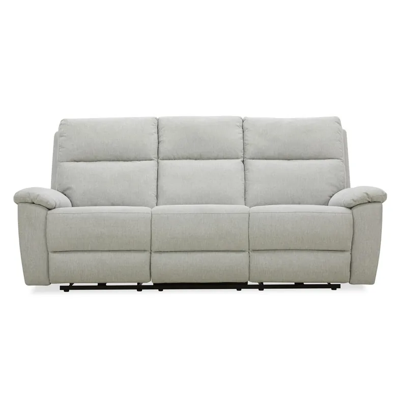 Sofá 3 plazas 2 asientos relax manuales ARON color gris claro - Sofás sillones puffs