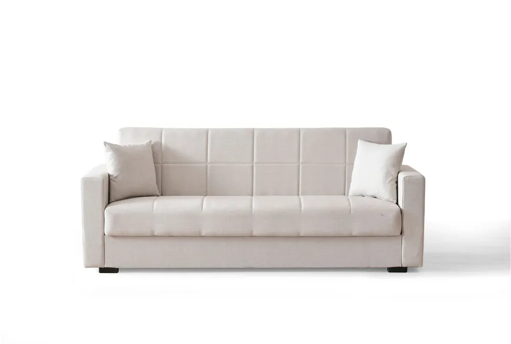 Sofá cama 3 plazas DORA color beige - Sofás sillones puffs