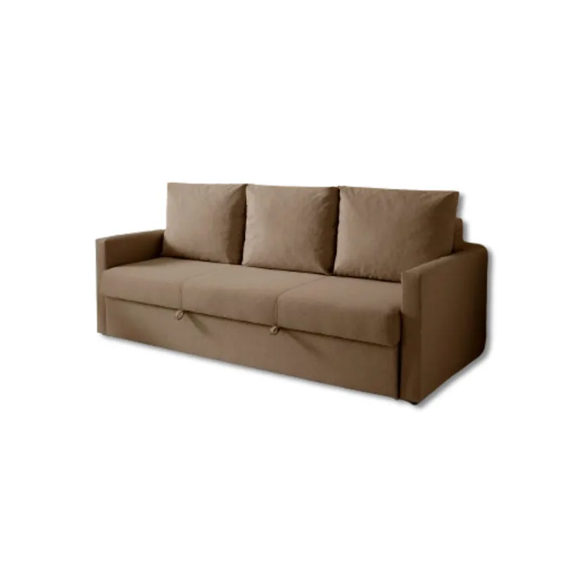 Sofá Cama Alta Gama 3 Plazas Eden Amarillo - Sofás sillones puffs