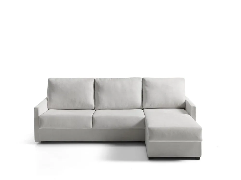 Chaise longue con cama AVA reversible 3 plazas gris - Sofás sillones puffs