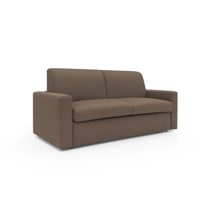 Kansas Sofá cama convertible H20 cm en tela impermeable 172 cm (mat. 120x197) Amarillo - Sofás sillones puffs