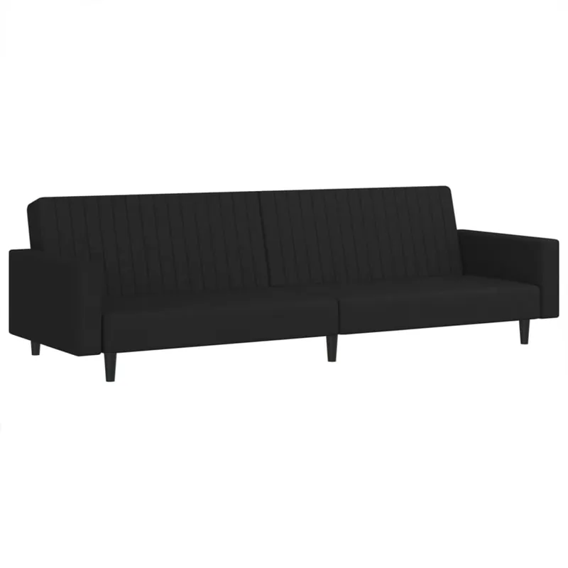 vidaXL Sofá cama de 2 plazas terciopelo gris claro - Sofás sillones puffs