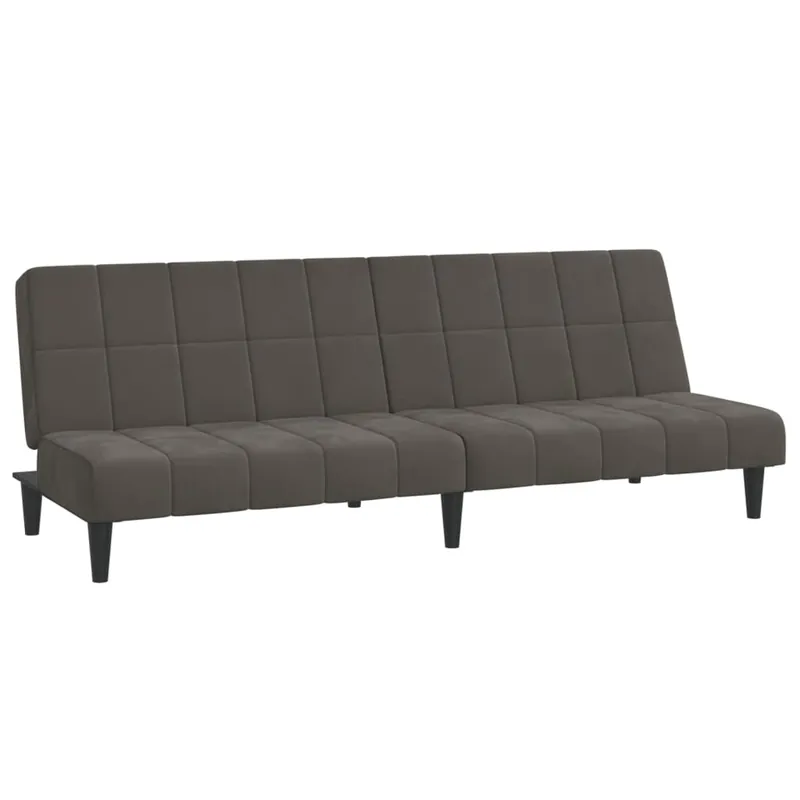 vidaXL Sofá cama de 2 plazas terciopelo verde oscuro - Sofás sillones puffs