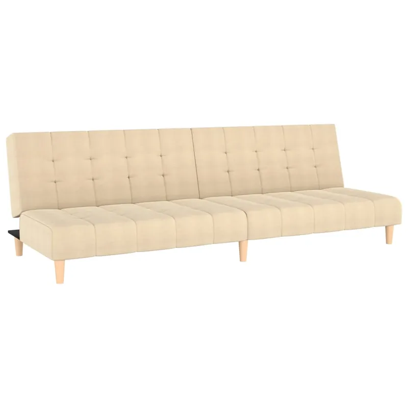 vidaXL Sofá cama de 2 plazas tela gris claro - Sofás sillones puffs