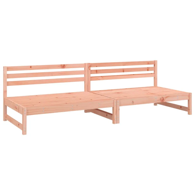 vidaXL Sofás centrales de jardín 2 uds madera impregnada pino 120x80cm