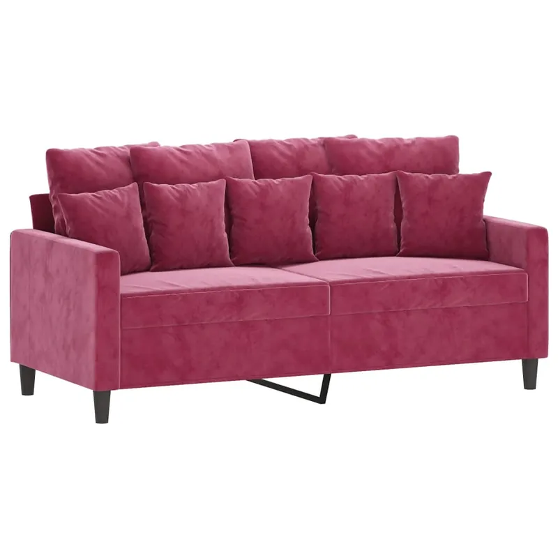 vidaXL Sofá de 2 plazas de terciopelo gris claro 140 cm - Sofás sillones puffs