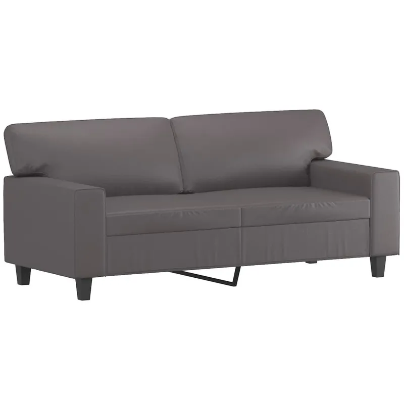 vidaXL Sofá de 2 plazas de cuero sintético color capuchino 140 cm - Sofás sillones puffs