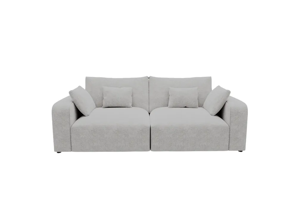 Sofá L 3 plazas VERONA tela 3 color gris oscuro - Sofás sillones puffs